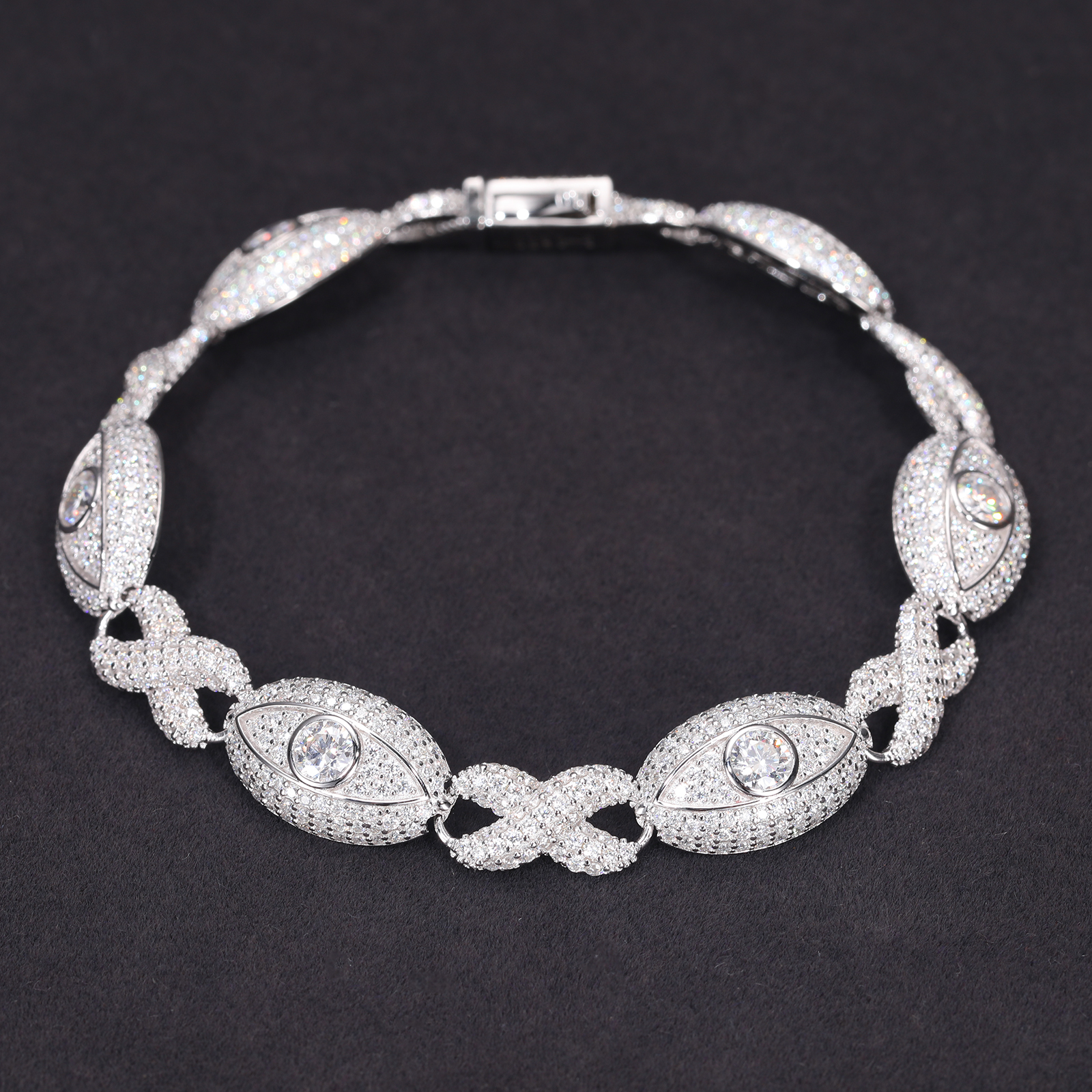 All White Moissanite