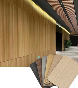 现代生态木材仿真聚氯乙烯墙板竹炭板防水防火功能贴面风格 - Product Image 1
