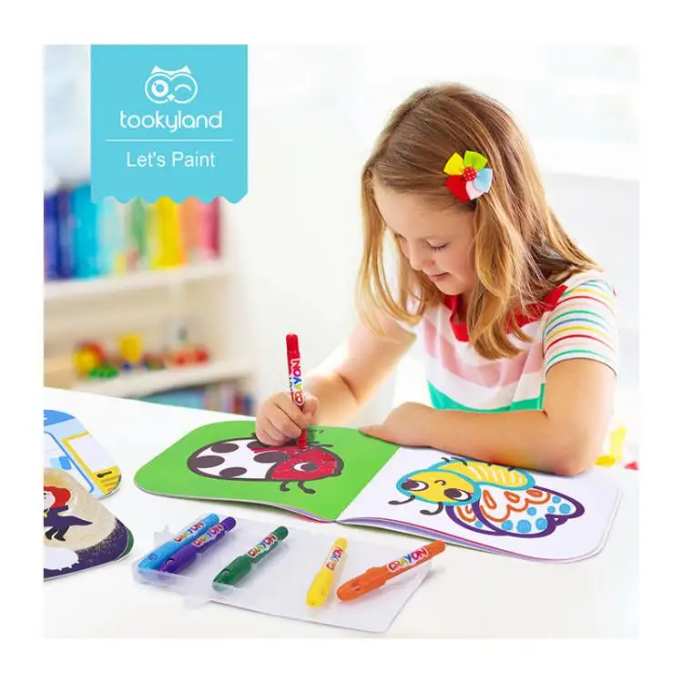 2024 yüksek kaliteli toksik olmayan yıkanabilir mum boya çizim oyuncaklar 6 12 renkler güvenlik boyama sanat okul için