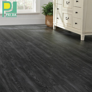 3Mm Modern tasarım PVC LVT vinil döşeme kauçuk arka v-oluk ahşap etkisi ile otel uygulamaları için tutkal aşağı SPC döşeme - Product Image 2