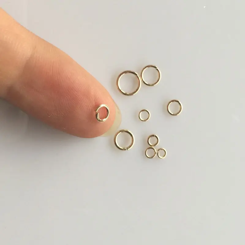 Bricolaje accesorios de la joyería anillo de 14k de oro llena de anillo de salto resultados