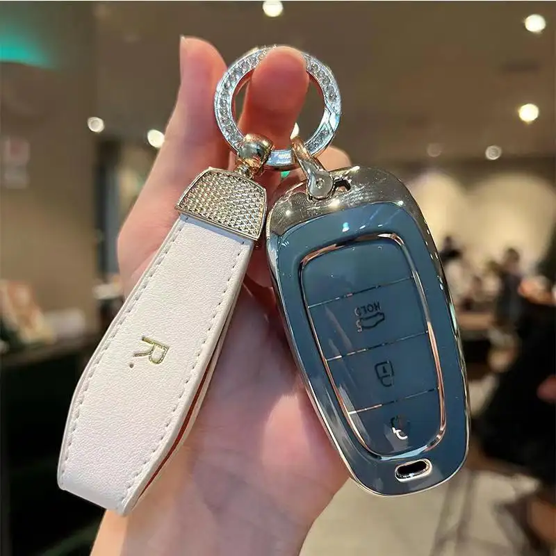 ฝาครอบกุญแจรถยนต์,ตัวอย่างฟรีสำหรับ Hyundaikey ปลอกกุญแจรถยนต์ทำจากหนัง