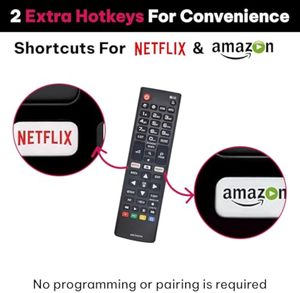 Universal fernbedienung AKB75095308 Kompatibel mit verschiedenen LG Ultra HD-Fernsehern 28 MT49S 32 LJ610V 43 UJ630V 43 UJ634V