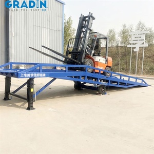 Plataforma de descarga de carga de contenedores hidráulicos de 12 toneladas, puente de embarque fijo móvil, plataforma de escalada móvil - Product Image 3