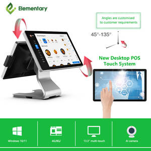 2025 yeni Model tek ve çift ekran All-in-One POS sistemi üreticisi kaynağı çift dokunmatik ekran yazarkasa mağaza kullanımı için satış - Product Image 5