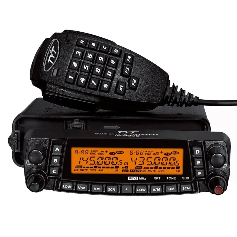 Transceptor de Radio móvil para coche, estación Base de Radio de doble banda TYT TH-9800, 50W