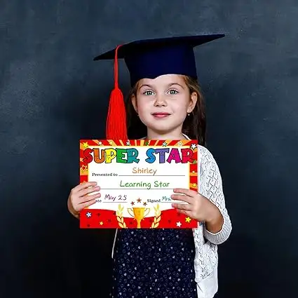 High Quality 30PCS Preschool Award Certificates of Achievement School Recognition Certificates for Teacher Supplies