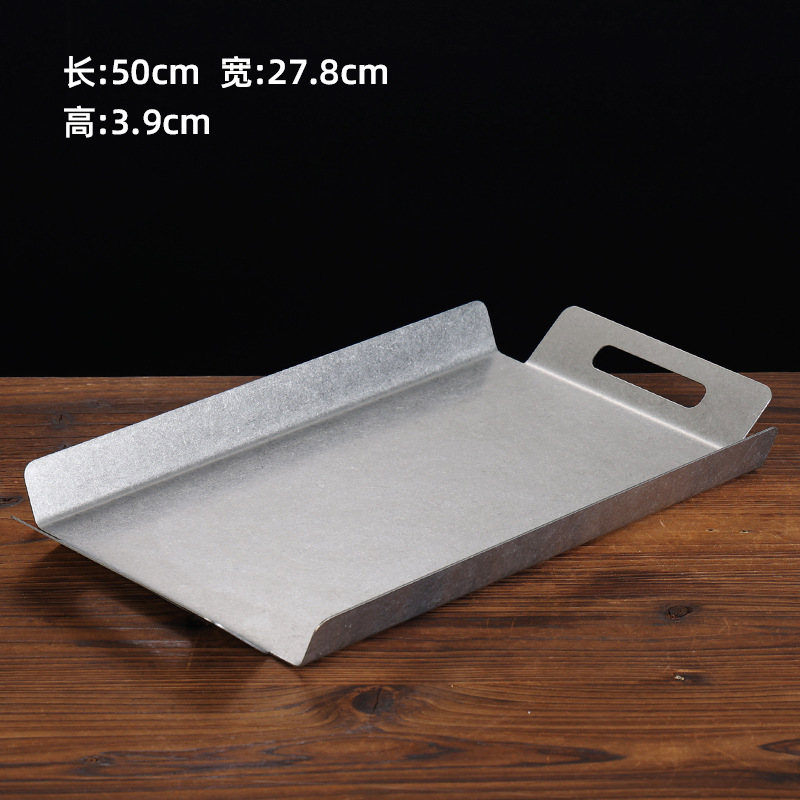 Large square serving tray (with snowflake-like texture)