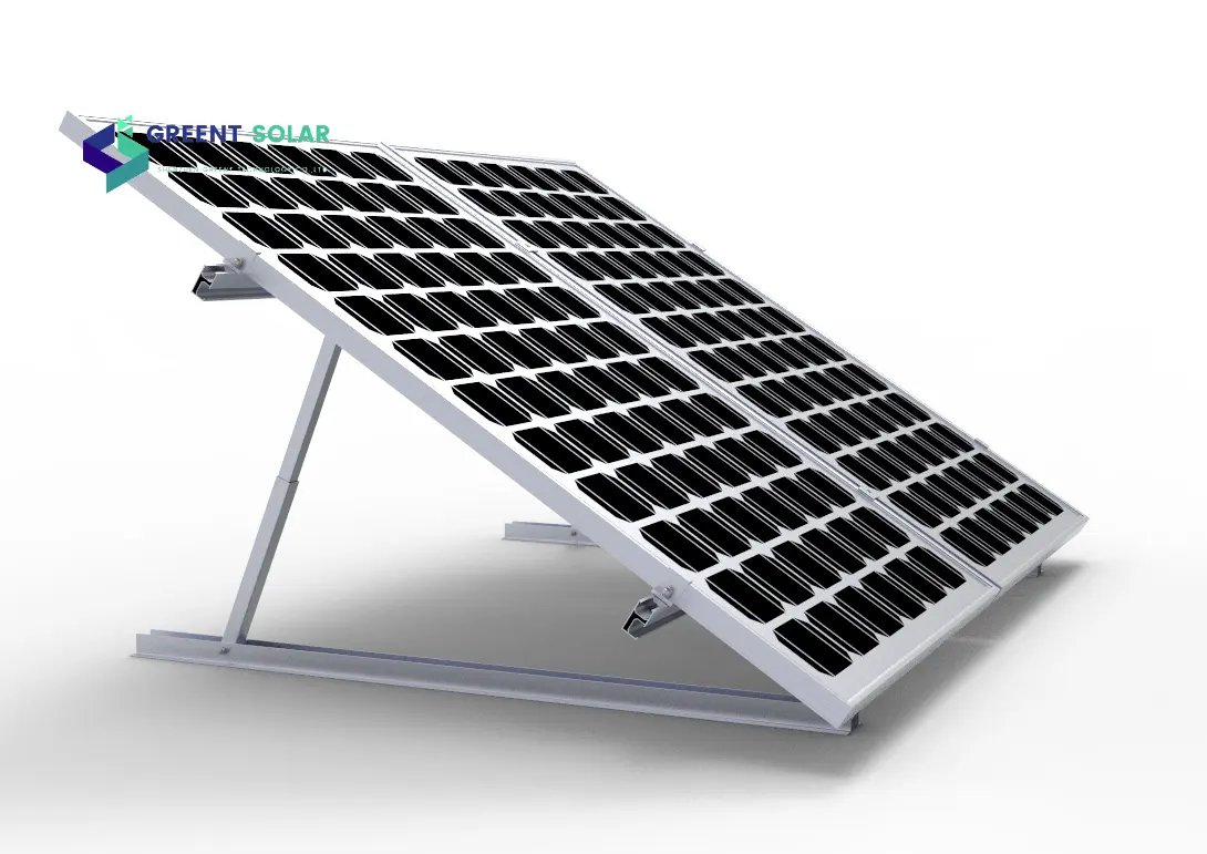 Supports de système de montage de toit de panneau solaire en aluminium Triangle