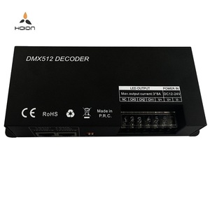 DMX512 Decoder striscia di led rgb dmx controller led dmx decoder dmx 512 rgb ha condotto il regolatore DC12V ~ 24V 4A * 3CH 288W 2 anni di garanzia - Product Image 6