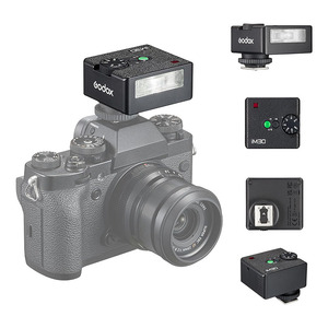 Godox iM30迷你便携式闪光灯手动闪光灯适用于各种相机型号输出水平1/64至完全适用于Godox iFlash户外相机 - Product Image 1