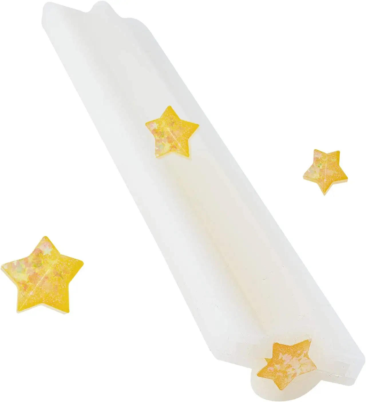 Stampi in Silicone a stella tubo a colonna incorporare sapone stampo per sapone fatto a mano Mousse per candele strumenti per la produzione di torte per natale 4 luglio