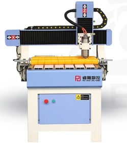 小型迷你6090木材数控雕刻机迷你木工数控刳刨机带旋转轴 - Product Image 1
