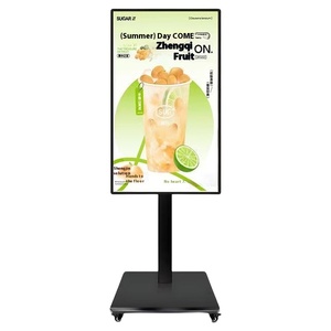 HD ağ 32/50/55 inç LCD reklam makinesi ticari kapalı LED dijital Poster süt çay dükkanı metin SDK için promosyon 1-Year - Product Image 1