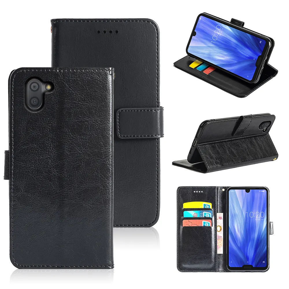 Flip Leather Case For Sharp Aquos R3 Sense4 4G Sense 5G R5G Wallet Card Slot Cover Bags