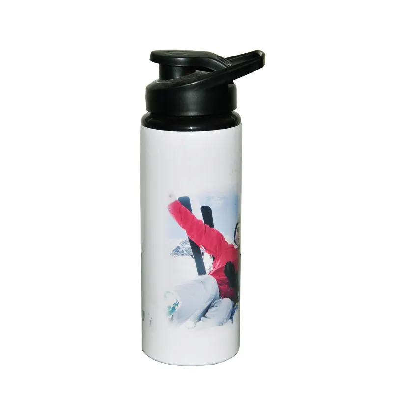 Botol Air Aluminium Sublimasi Mulut Besar, Botol Air Olahraga 750ML