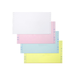 Venta al por mayor de impresión en color A4 tamaño 2 capas 3 capas copia continua sin carbón papeles de ordenador