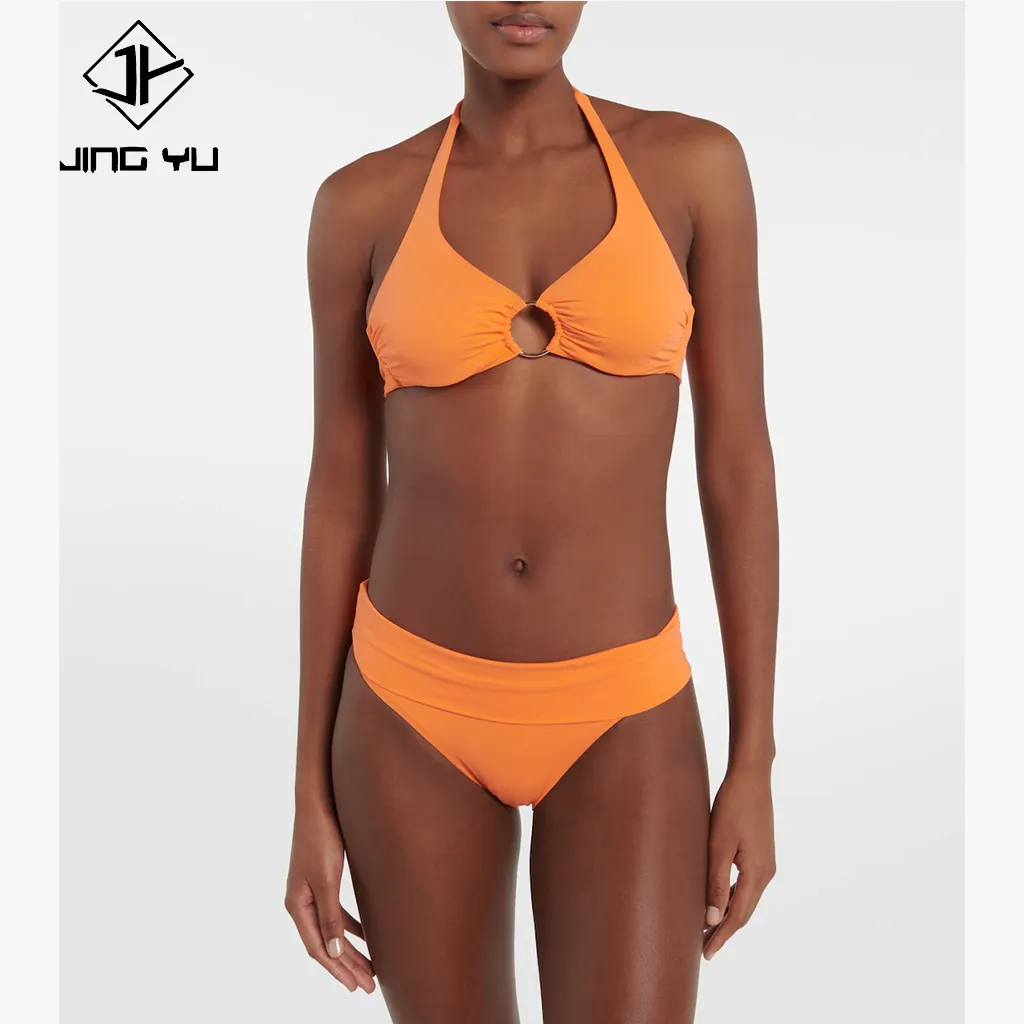 Produsen grosir String desain baru xxxx seksi gadis potongan Bikini Bikini pakaian pantai UPF50 + perlindungan