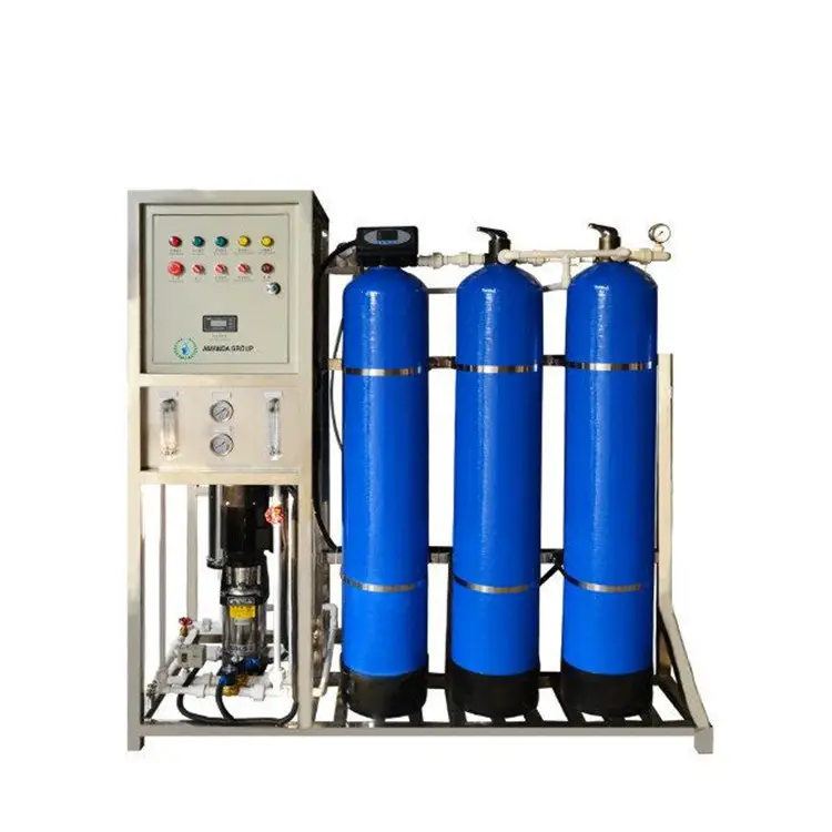 Peralatan pengolahan air minum langsung filtrasi RO komersial 1000L yang dapat digunakan untuk mengisi mesin penjual air