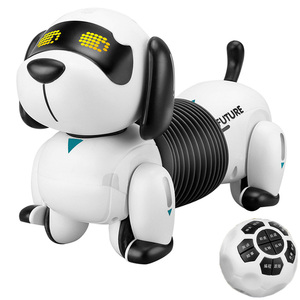 Çocuklar interaktif oyuncak uzaktan kumanda yavru köpek gerçekçi Robot programlanabilir akıllı takip Rc elektronik Robot oyuncak Pet köpek - Product Image 1