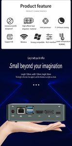 Dual Core Mini PC Desktop Computer Intel Core I3 I5 I7 DDR4 RAM Linux Win10 per l'home Office & Business per i giocatori