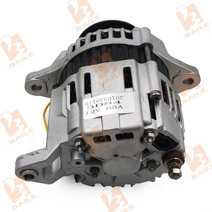 Yanmar Komatsu motor 3D84 <span class=keywords><strong>4D88</strong></span> için 12V 3D84 alternatör 119626-77210 ekskavatör motor parçaları değiştirin