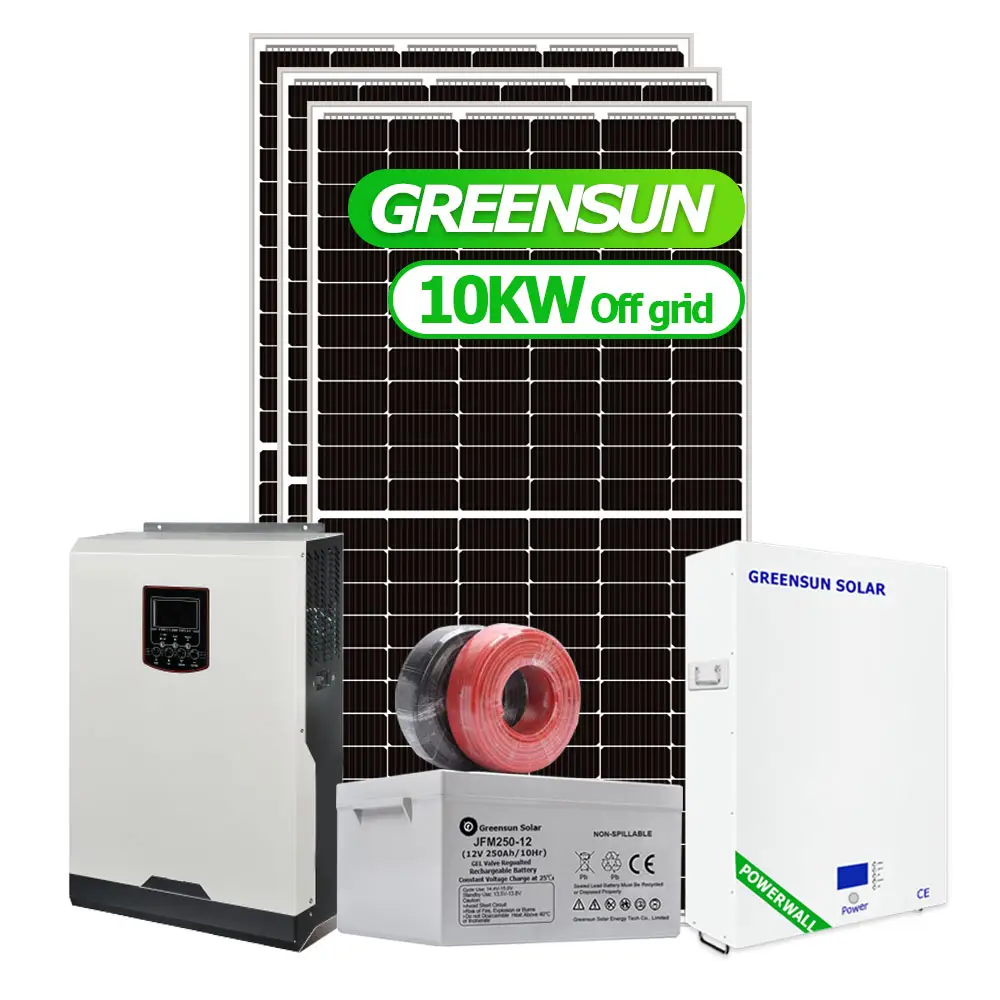 Solar Panel Power System 3KW 5KW 10KW Solar Panel Kit 5KVA Off Grid Home Power Solar System for Zimbabwe