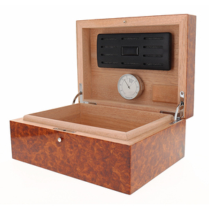 מפעל סיגר עץ <span class=keywords><strong>humidor</strong></span> תיבת עץ ארז עם hydrometer אחסון סיגר עץ <span class=keywords><strong>humidor</strong></span> - Product Image 1