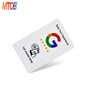 Scheda di revisione del codice QR programmabile 13.56MHz NFC scheda di plastica personalizzata Google con codice QR - Product Image 2
