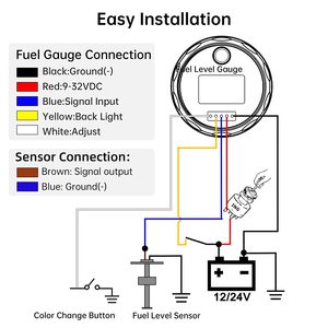 Universal 240-33 Ohm Elektrischer Wassertank-Füllstand sensor Sender Kraftstoffs chw immer sensor für Marine boot Schiff Wohnmobil - Product Image 5