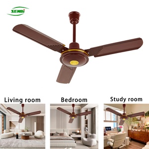 家用电器库存36英寸太阳能短叶片吊扇冷却器棕色白色豪华Ceil风扇56英寸