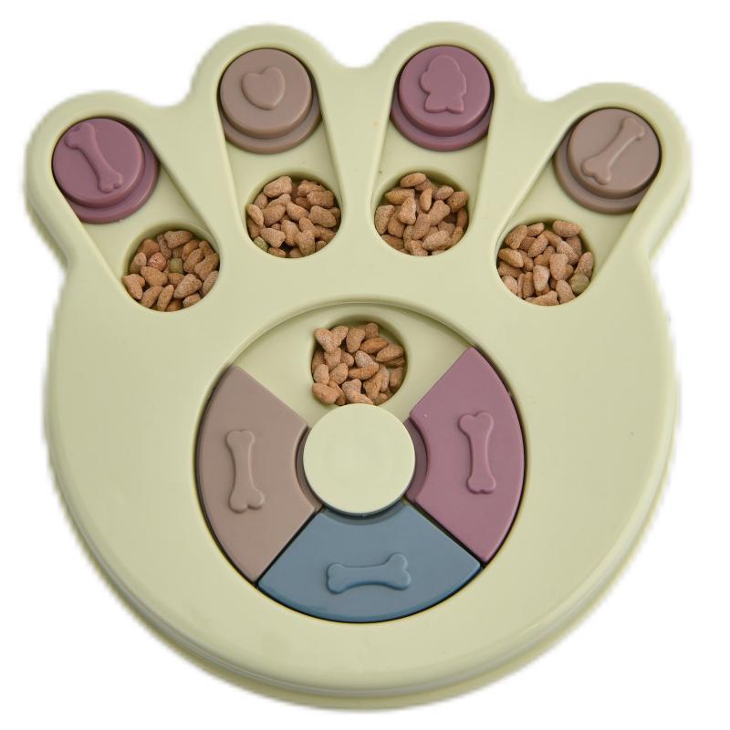 Paw print-green-cat and dog toy