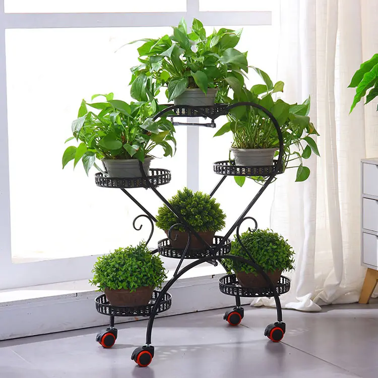 6 Tiered Decoration Display Herzform Blumentopf Multiple Indoor Plant Stand