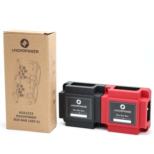 <strong>400A</strong> 48VDC Dual Modular <strong>Busbar</strong> Terminal 4 Way Copper M8/M10 Stud Battery Distribution Block for Automotive Use - Product Image 5