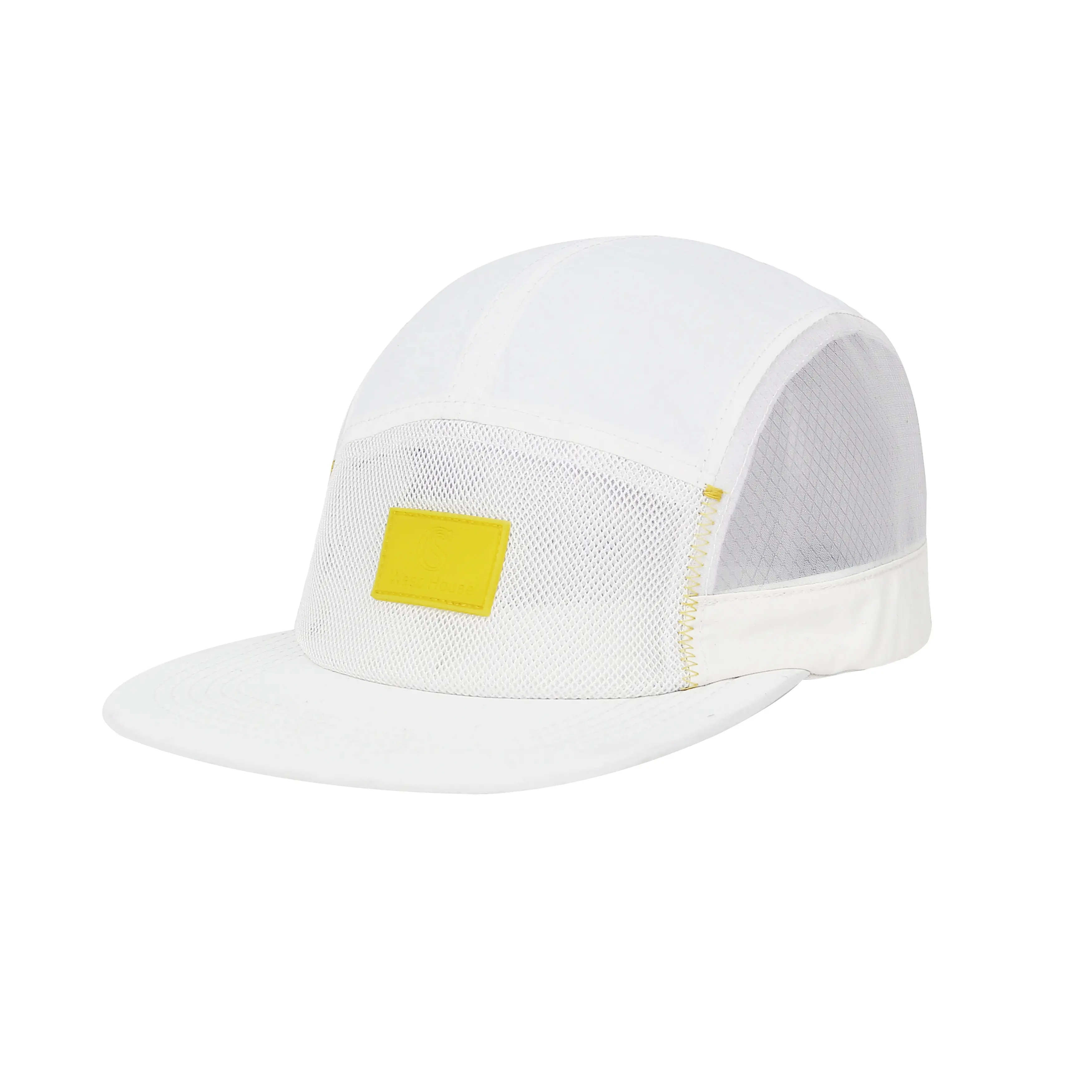 Gorras ajustables con logotipo personalizado lisas para exteriores, impermeables, de secado rápido, 5 paneles, para acampar, correr, malla deportiva de nailon, gorra de campamento