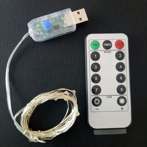 Venta caliente arroz luces batería LED cadena multicolor Navidad con control remoto al por mayor - Product Image 2