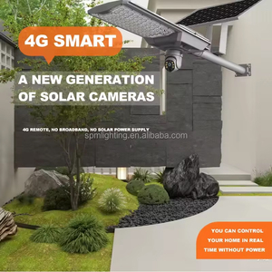 Cámara CCTV 4G Wifi 4MP Monitor solar inalámbrico para exteriores Luz de calle con sensor de movimiento y visión nocturna - Product Image 4