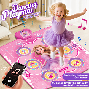 6-Key Opvouwbare Dance Mat Pro 99 Levels Voor <span class=keywords><strong>Bluetooth</strong></span> Spel Met Beat-Sync Verlichting Waterdicht En Anti-Slip Educatief Speelgoed - Product Image 6