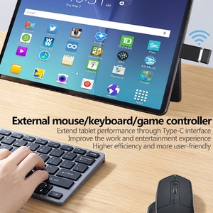 2023新版本USB3.2 USB C OTG适配器10gbps速率铝合金公USB C至母USB OTG适配器，适用于笔记本电脑