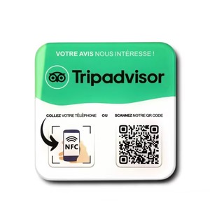 13,56 MHz NFC Google Review Benutzer definierte QR-Code-Anzeige Acryl platte mit RFID-Kommunikation schnitts telle Social Media Window Label - Product Image 6