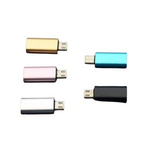 5 cores USB 3.1 tipo C fêmea para micro USB macho adaptador conversor conector carregamento transferência de sincronização: