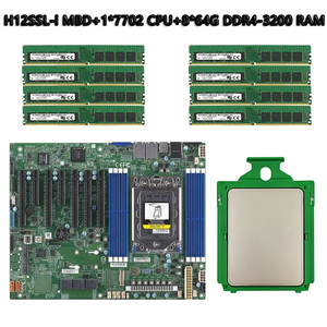 FOR H12SSL-i Motherboard +<strong>AMD</strong> EPYC 7702 2.0GHz 64C/128T 256MB CPU <strong>Processor</strong> +8pcs* 64GB=512GB RAM <strong>DDR4</strong> 3200mhzMemory - Product Image 2