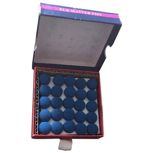 Modern Set 50 mavi havuz Cue İpucu Sticks 13mm/12mm seçenekleri bilardo Cue İpuçları - Product Image 3