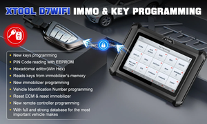 XTOOL D7W conexión WIFI codificación ECU todos los sistemas programador de clave de diagnóstico mejor que D7 incorporado CAN FD y DOIP 38 + servicios