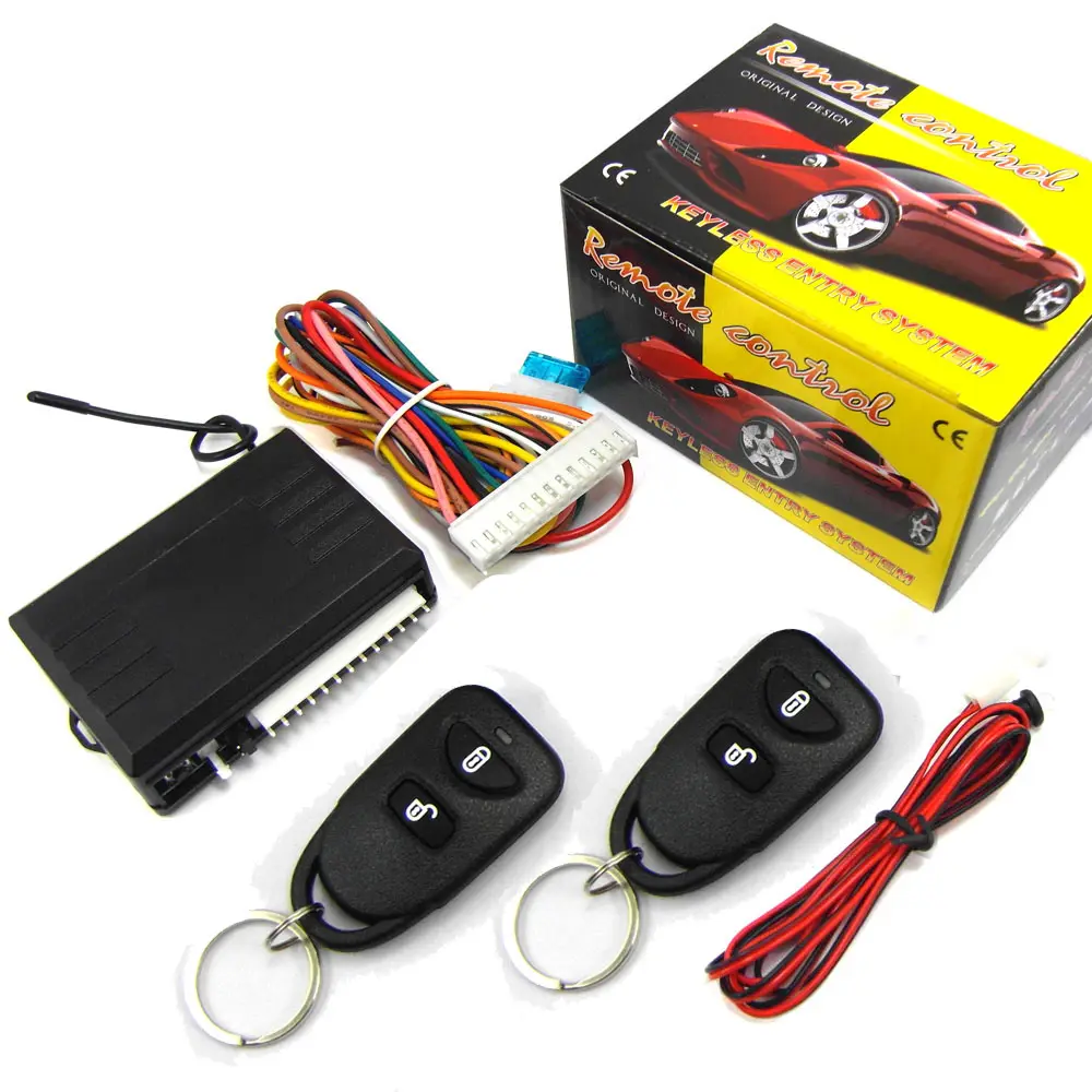 Factory wholesale 12V universal keyless entry remote control car electronic parts anti-theft device central locking alarm