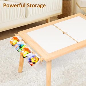 1-3 yaş arası bebekler için duyusal masa ayarlanabilir yükseklik oyun kum masa çocuk masa ile yazılabilir kapak - Product Image 5