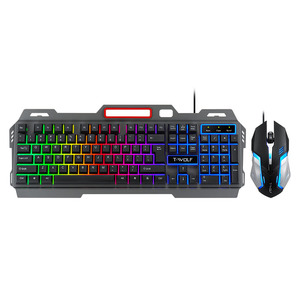 TF600 Rainbow Backlight Cool Keyboard Gaming Keyboard y Mouse Combo para computadora - Product Image 1