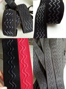 Banda de sujeción elástica de silicona antideslizante con impresión personalizada para costura técnica tejida con cordón elástico de nylon Spandex - Product Image 6