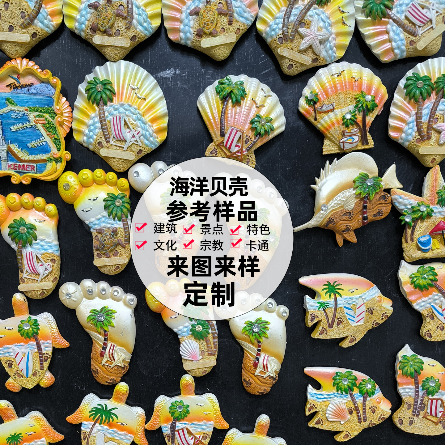 Coquillages de l'océan