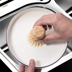 Công Đoàn Sợi Tự Nhiên Chà Bàn Chải Làm Sạch Kit 3 Gói Mini Món Ăn Bàn Chải Với Tre Vòng Bền Cọ Nồi Chà Sàn Bằng Gỗ Chất Liệu - Product Image 4